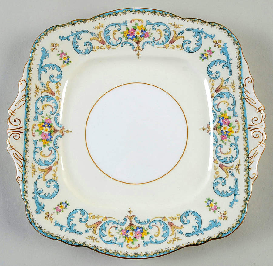 Queen Anne Square Handled Cake Plate by Paragon-1