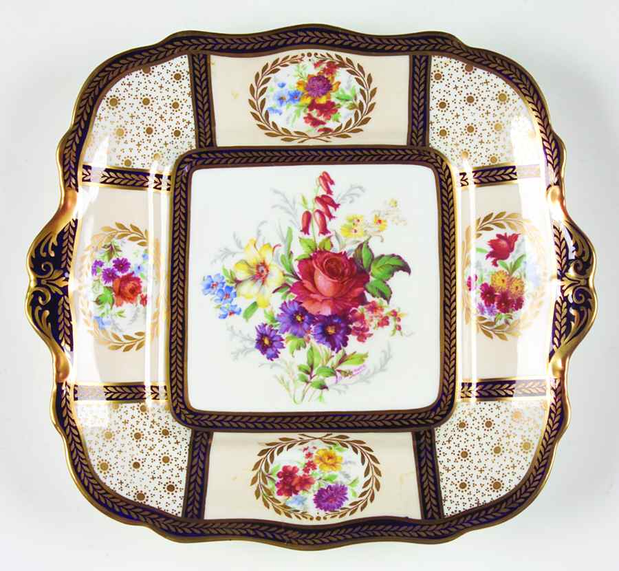 8902 (Scalloped) Square Handled Cake Plate by Paragon-1