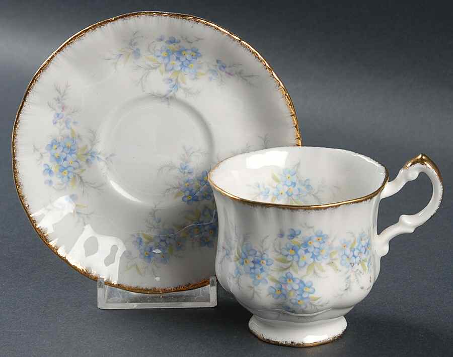 Remember Me Footed Demitasse Cup & Saucer Set by Paragon-1