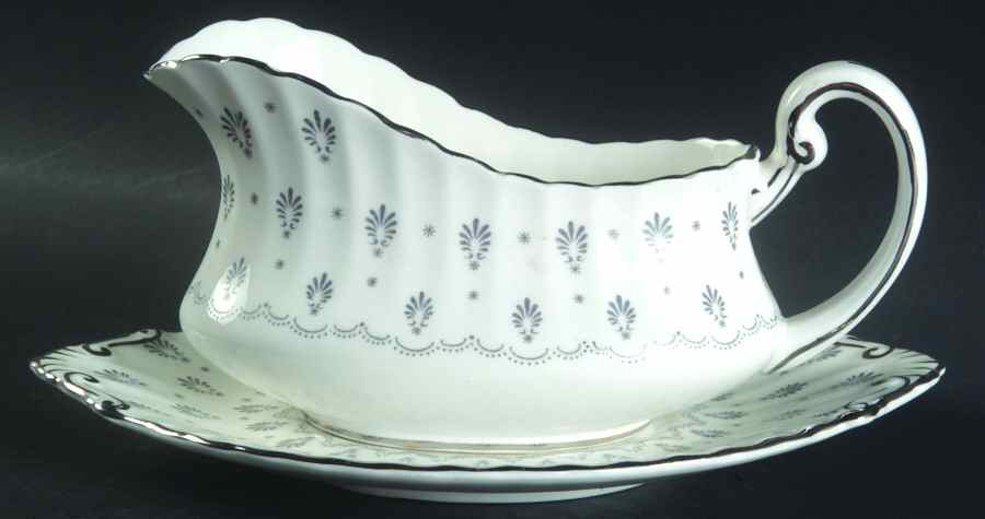 Regency Print Gravy Boat & Underplate by Paragon-1