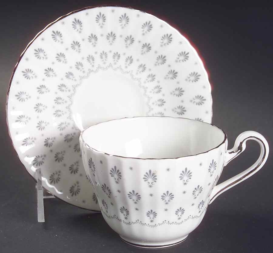 Regency Print Flat Cup & Saucer Set by Paragon-1