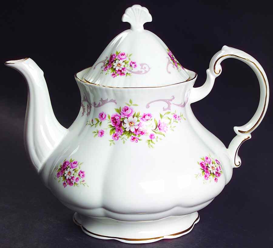 Rose Bouquet Pink Teapot & Lid by Paragon-1