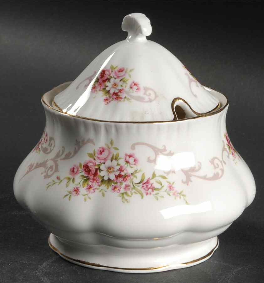 Rose Bouquet Pink Sugar Bowl & Lid by Paragon-1