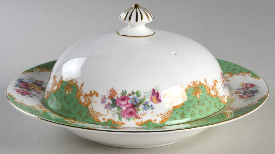 Rockingham Green Muffin Dish & Lid by Paragon-1
