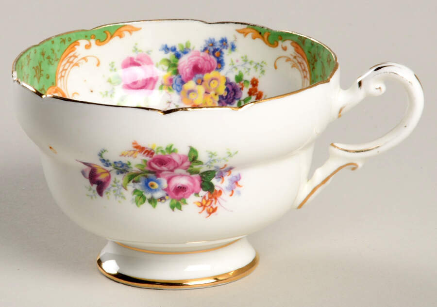 Rockingham Green Footed Cup by Paragon-1