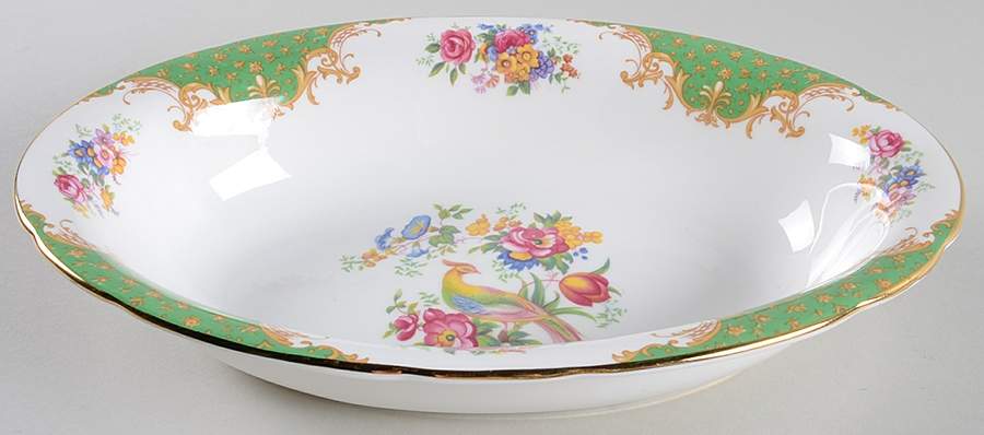 Rockingham Green 10" Oval Vegetable Bowl by Paragon-1