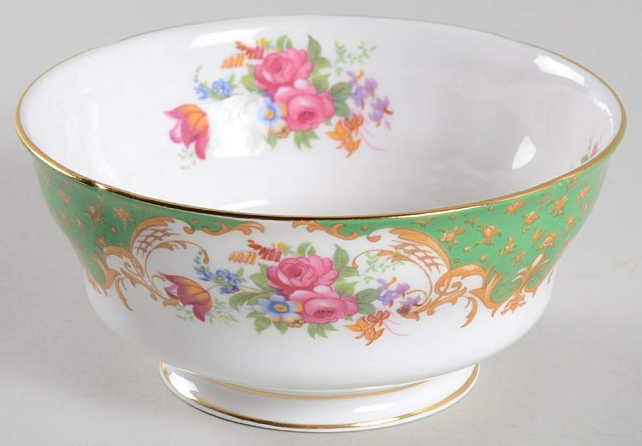 Rockingham Green Cranberry Bowl by Paragon-1