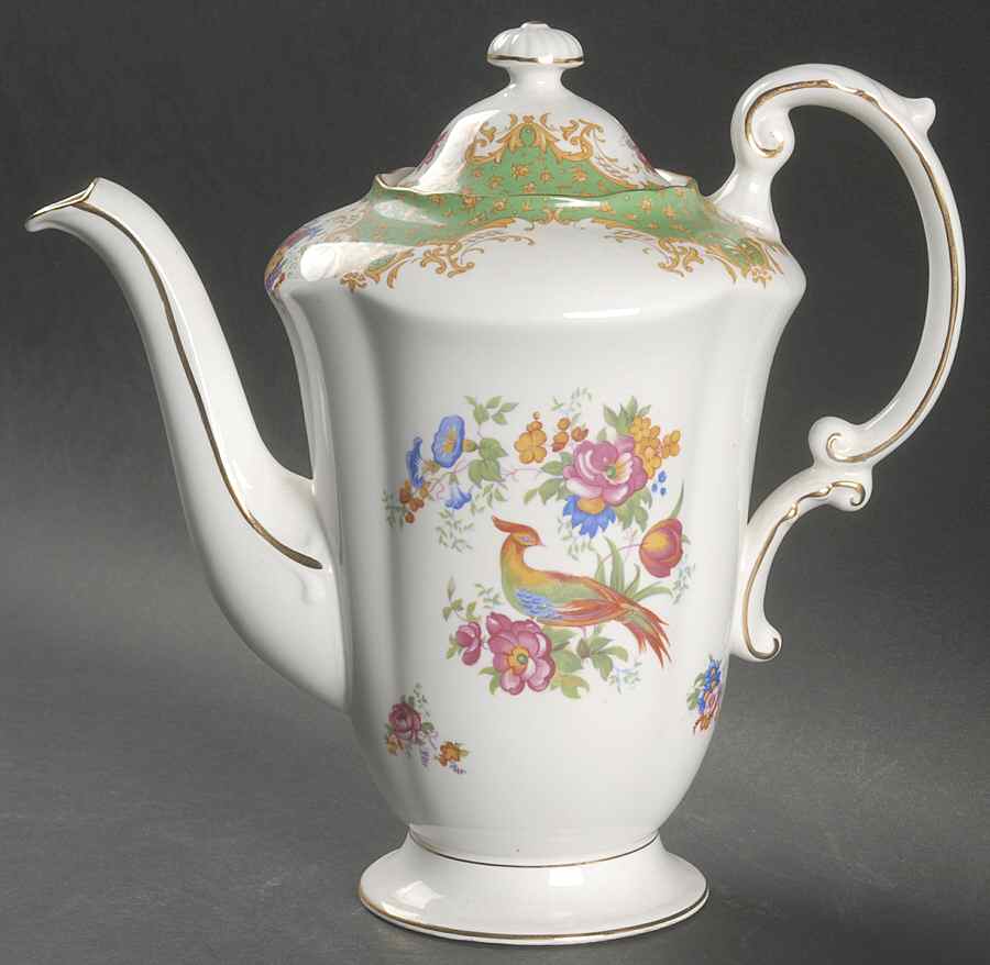 Rockingham Green Coffee Pot & Lid by Paragon-1