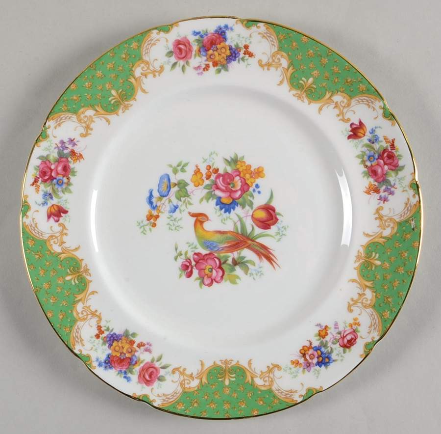 Rockingham Green Luncheon Plate by Paragon-1
