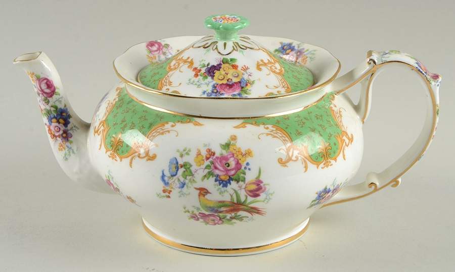 Rockingham Green Small Teapot & Lid by Paragon-1