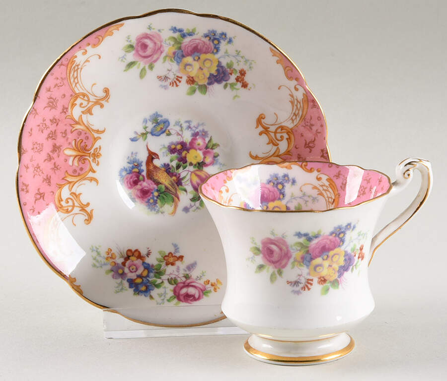 Rockingham Pink Demitasse Cup & Saucer Set by Paragon-1