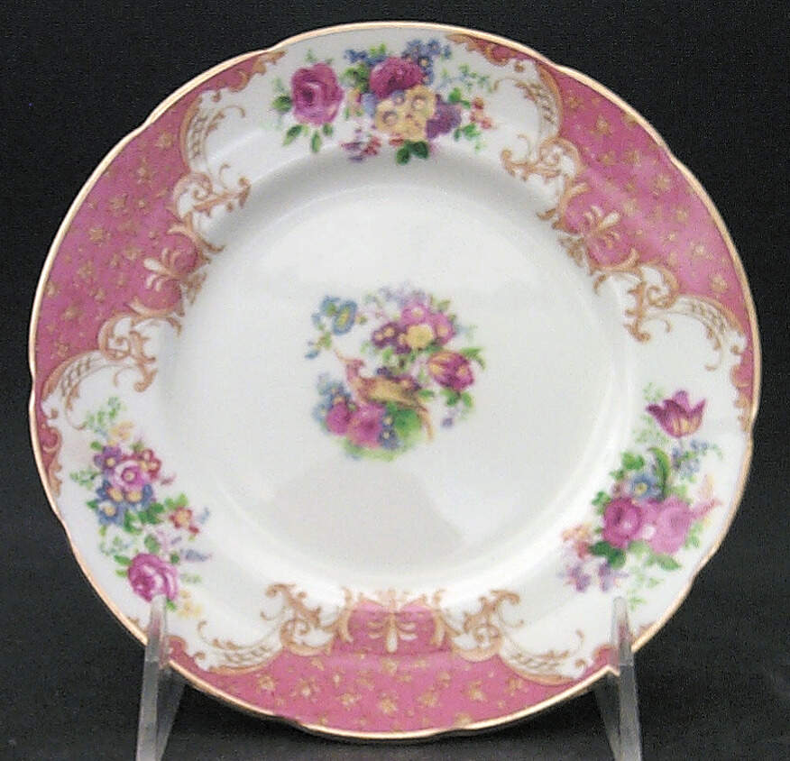 Rockingham Pink Bread & Butter Plate by Paragon-1