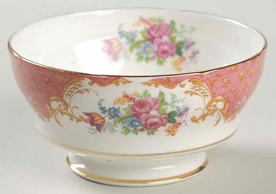 Rockingham Pink Open Sugar Bowl by Paragon-1