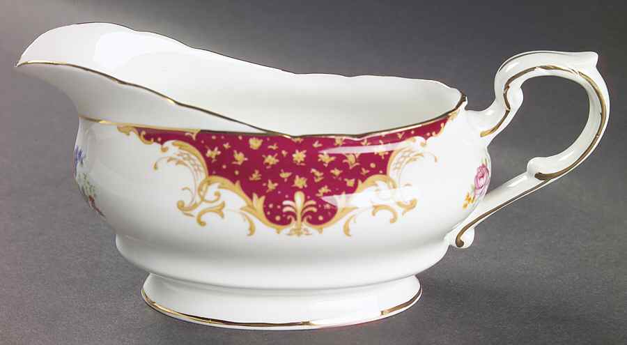 Rockingham Red Gravy Boat by Paragon-1