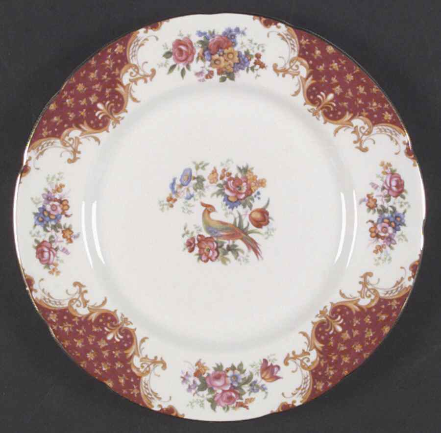 Rockingham Red Salad Plate by Paragon-1