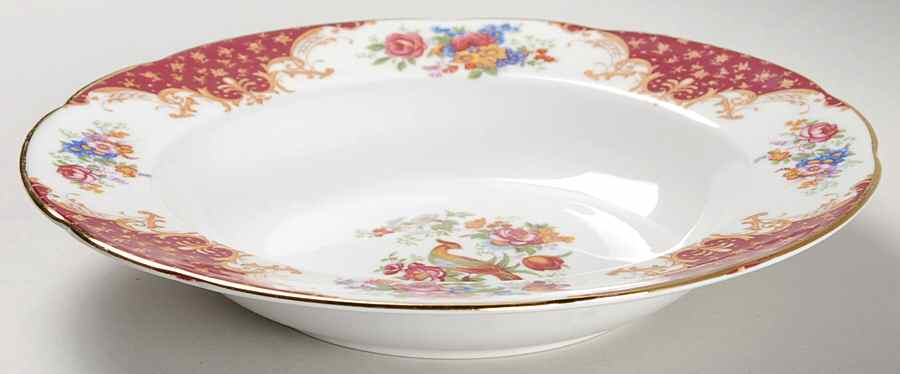 Rockingham Red Rim Soup Bowl by Paragon-1