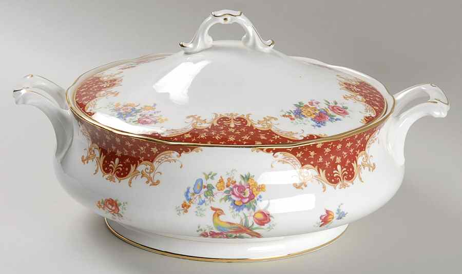 Rockingham Red Round Covered Vegetable by Paragon-1