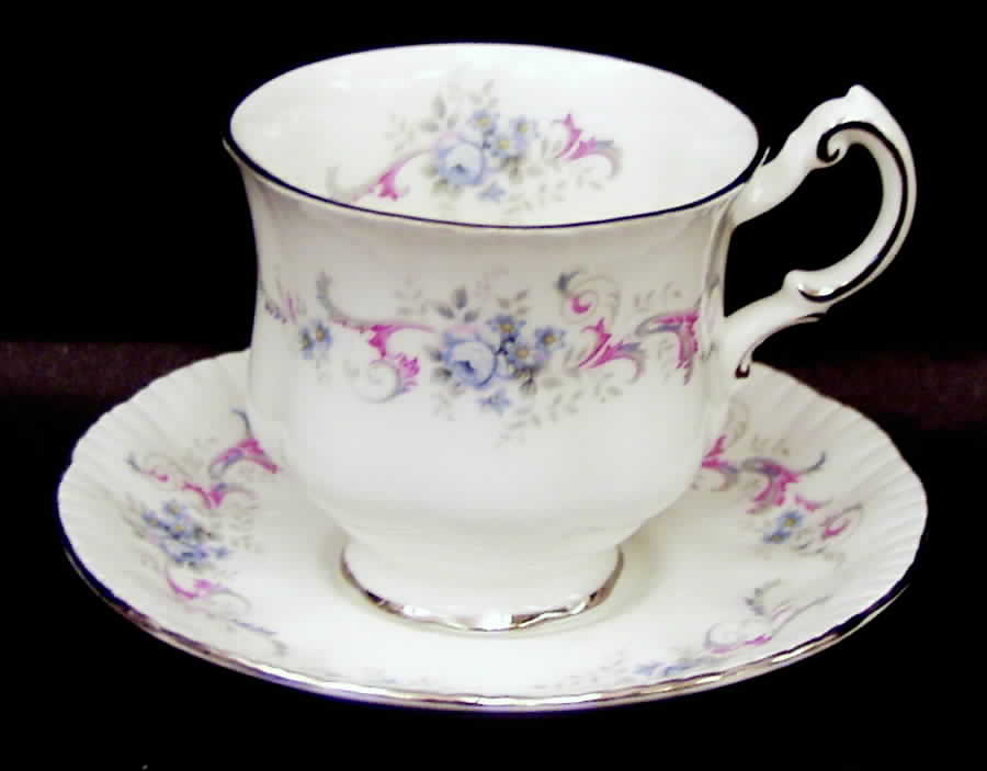 Romance Footed Demitasse Cup & Saucer Set by Paragon-1
