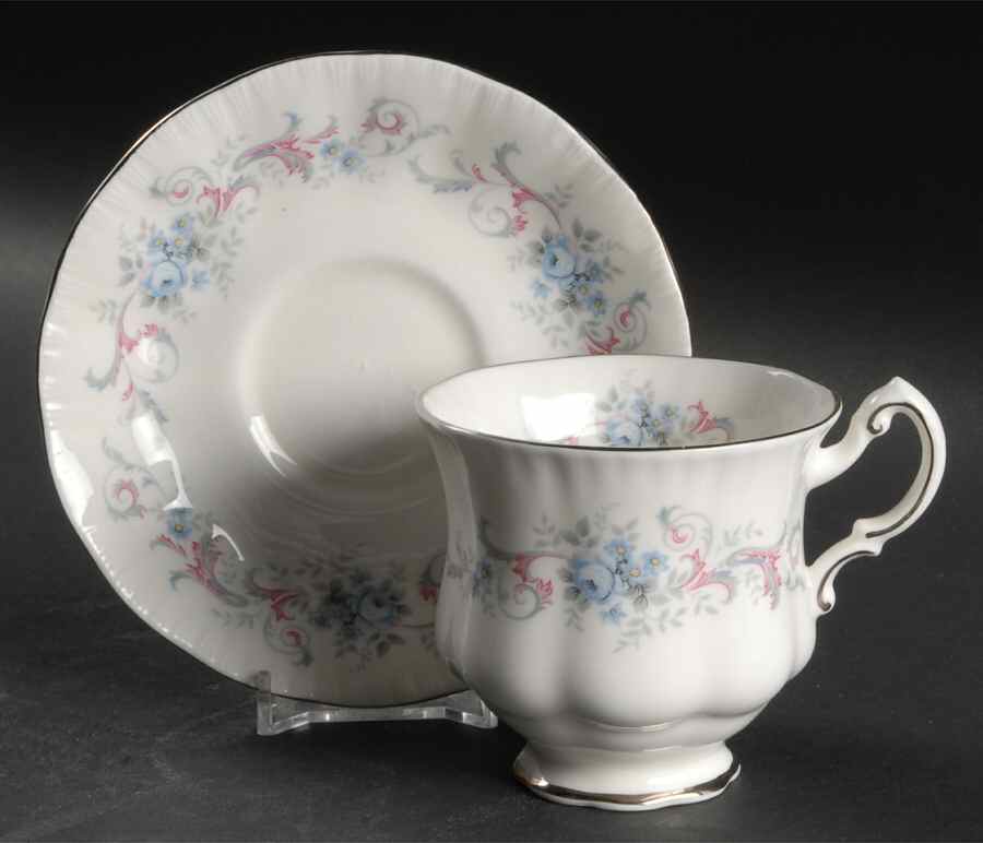 Romance Footed Cup & Saucer Set by Paragon-1