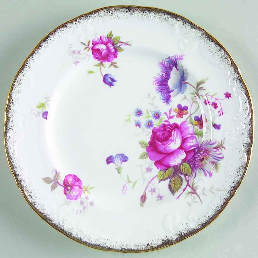 Rosealee (Scroll Edge, Brushed) Bread & Butter Plate by Paragon-1