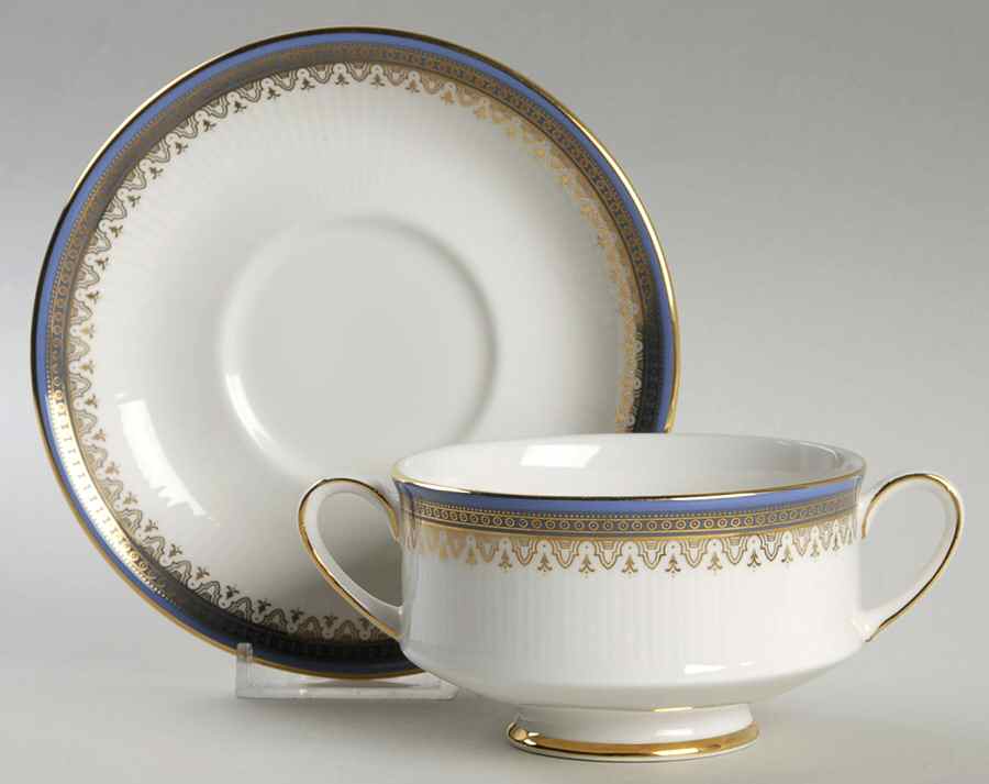 Sandringham Footed Cream Soup Bowl & Saucer Set by Paragon-1