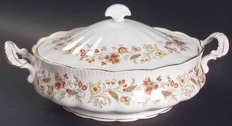 Seville (Flowers) Round Covered Vegetable by Paragon-1