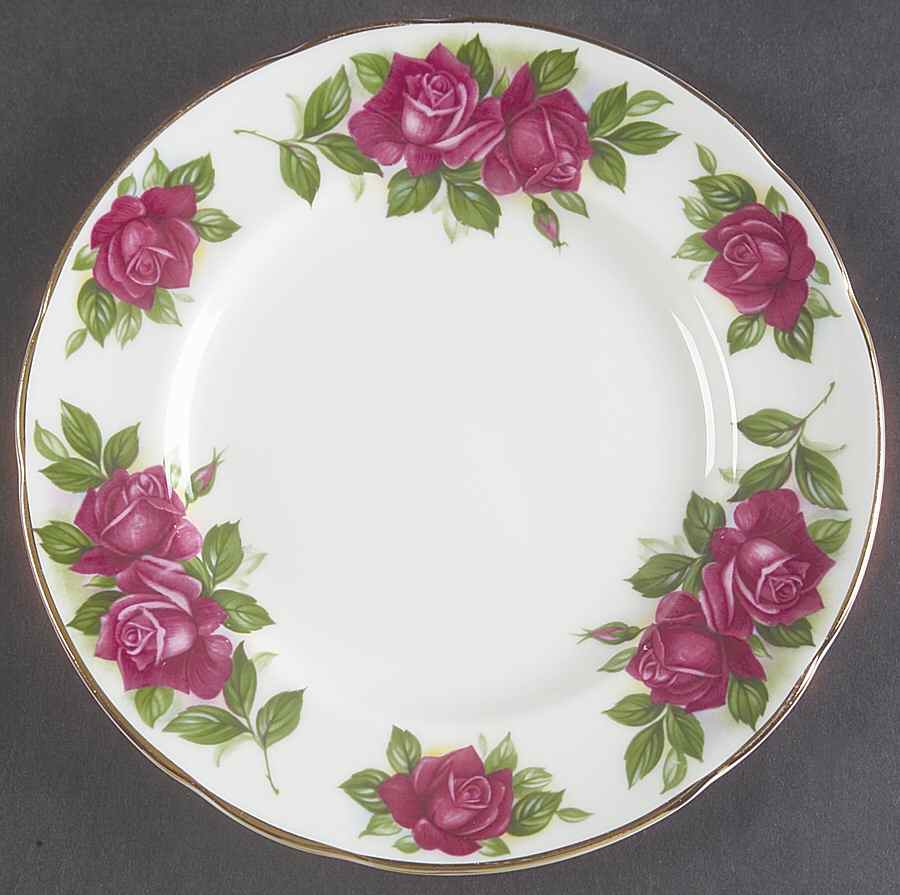 Six World Famous Roses (Older) Bread & Butter Plate by Paragon-1