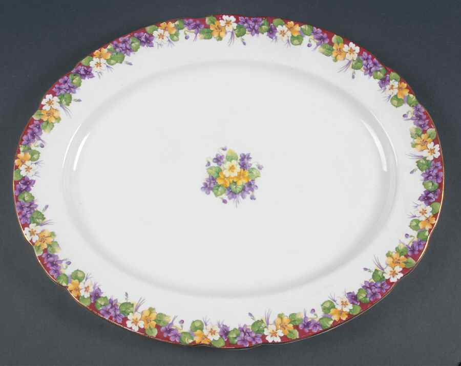 Spring Melody 16" Oval Serving Platter by Paragon-1