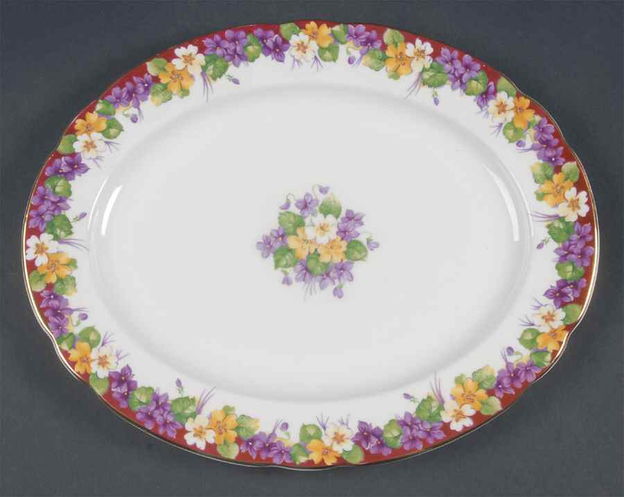 Spring Melody 12" Oval Serving Platter by Paragon-1
