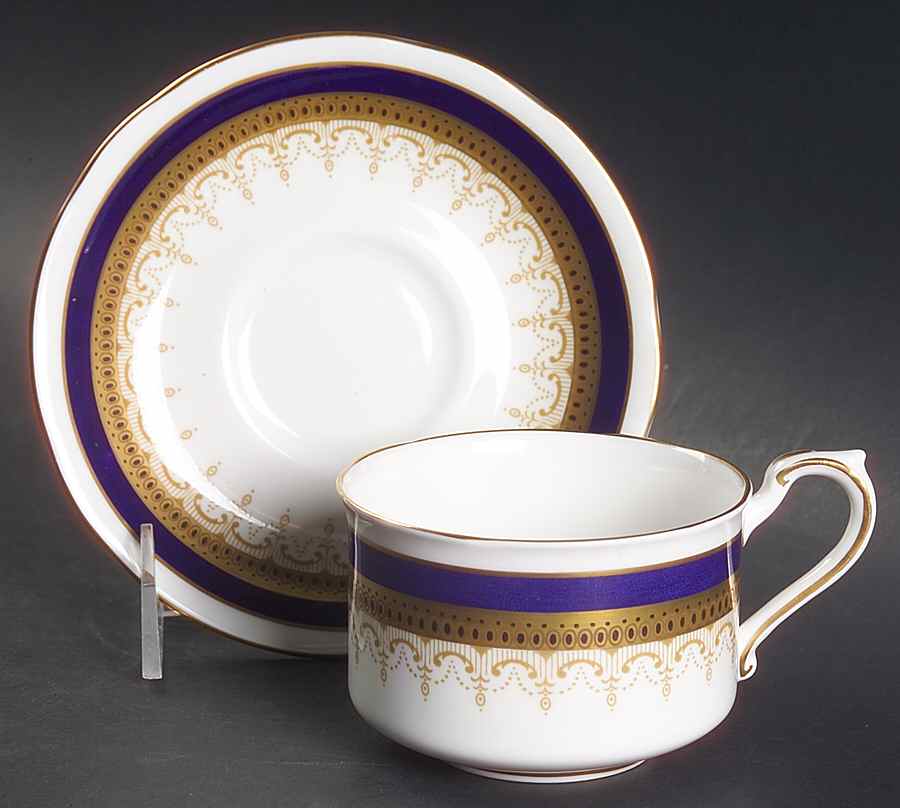 Stirling Flat Cup & Saucer Set by Paragon-1
