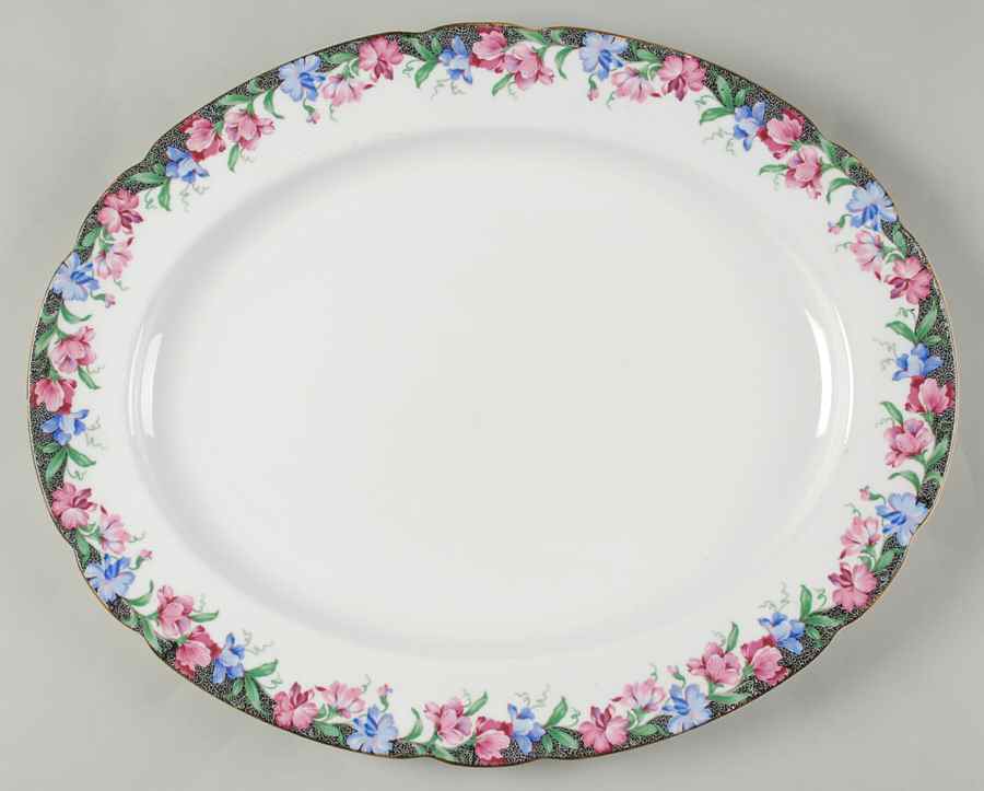Sweet Pea 16" Oval Serving Platter by Paragon-1