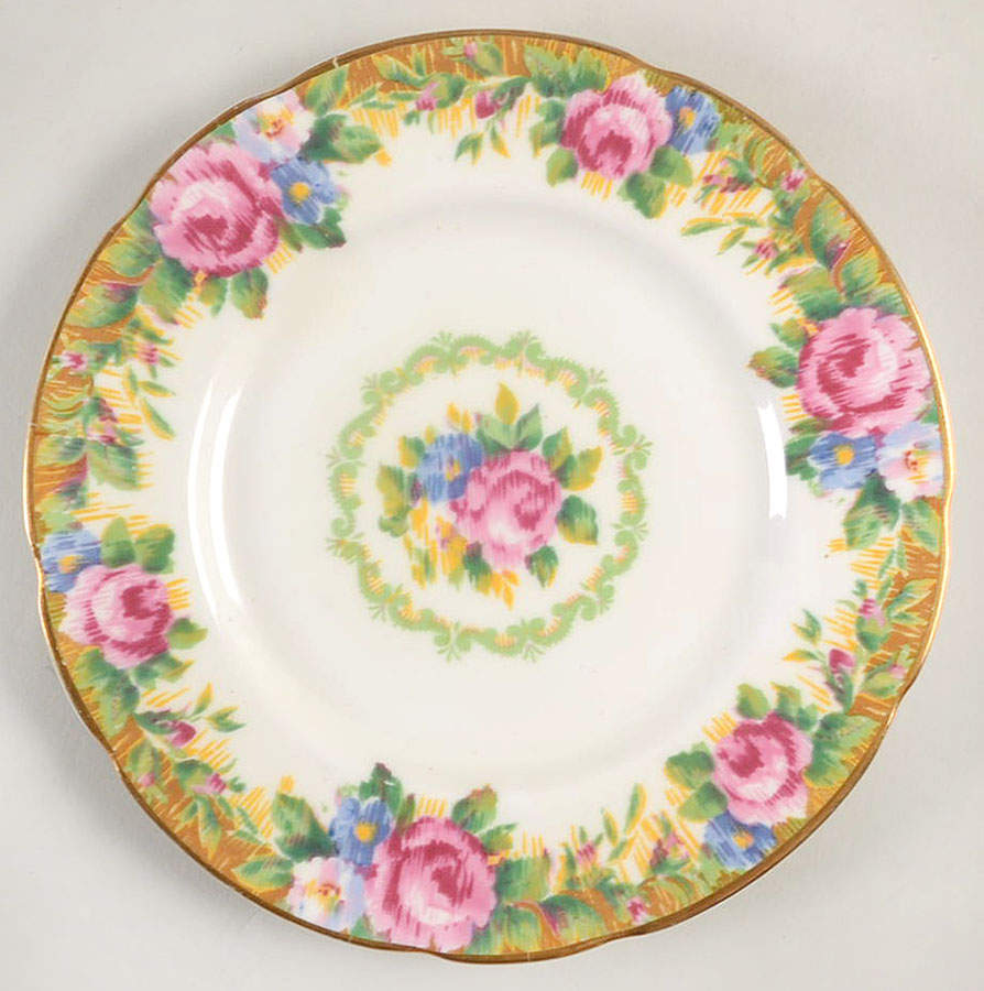 Tapestry Rose White Bread & Butter Plate by Paragon-1