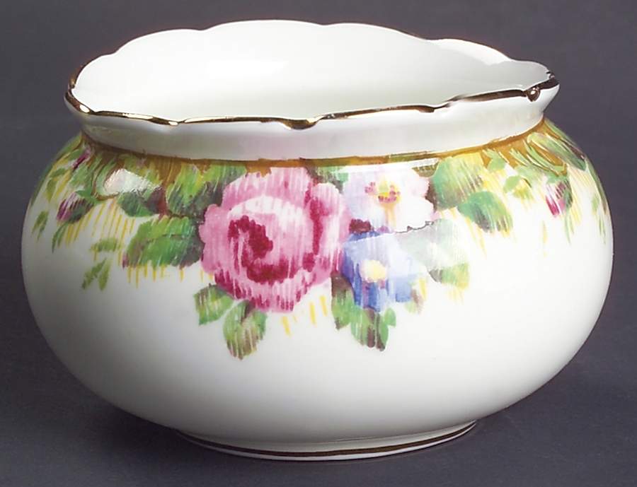 Tapestry Rose White Mini Open Sugar Bowl by Paragon-1