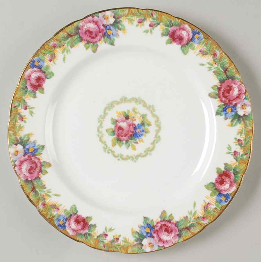Tapestry Rose White Salad Plate by Paragon-1