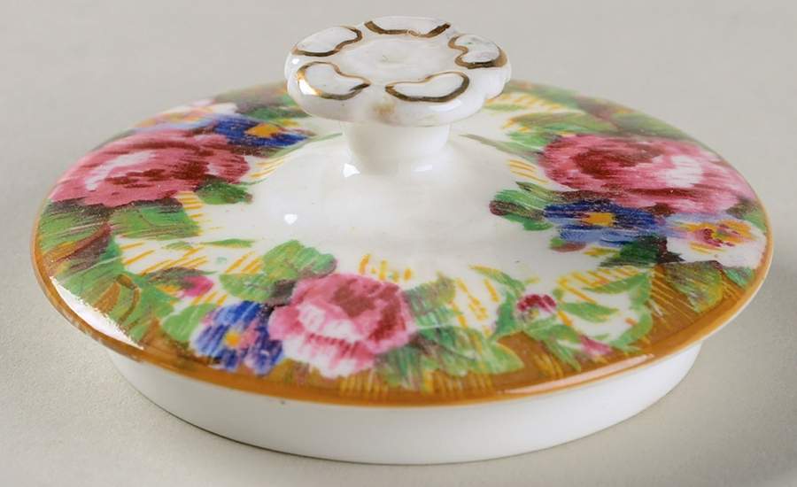 Tapestry Rose White Lid for Sugar Bowl by Paragon-1