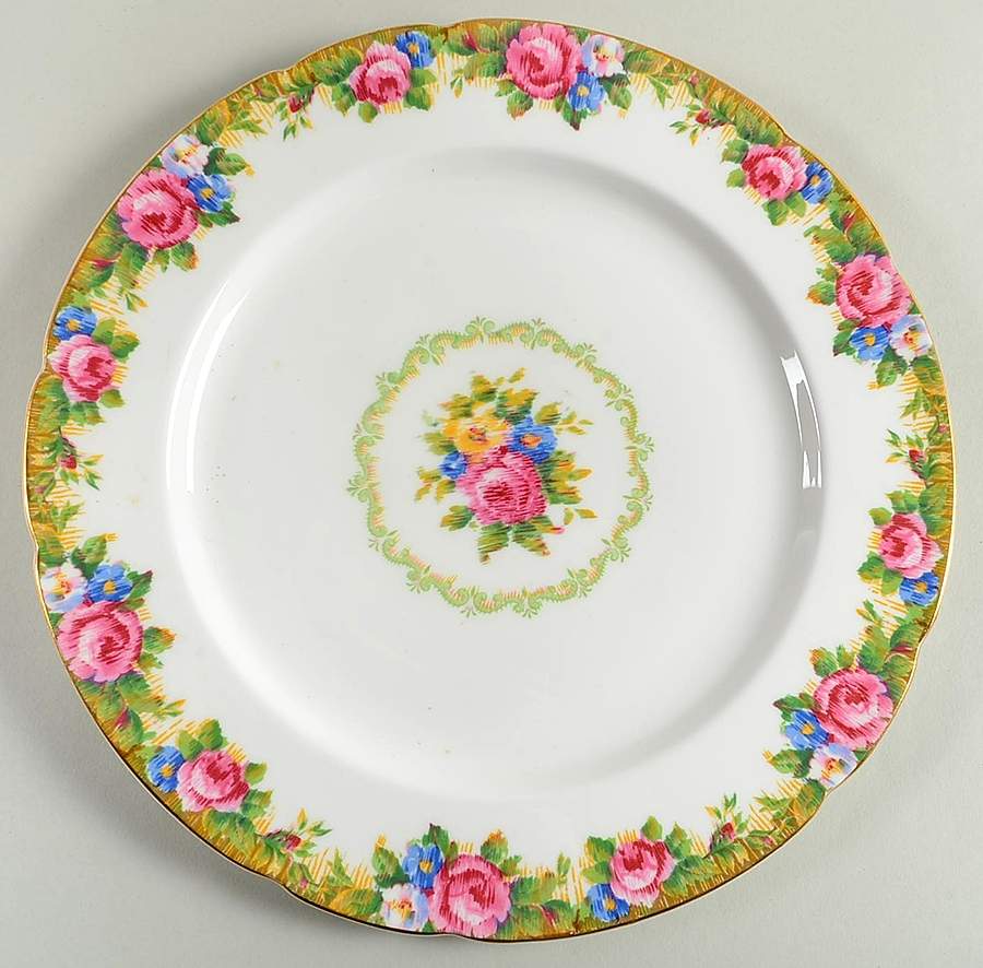 Tapestry Rose White Dinner Plate by Paragon-1