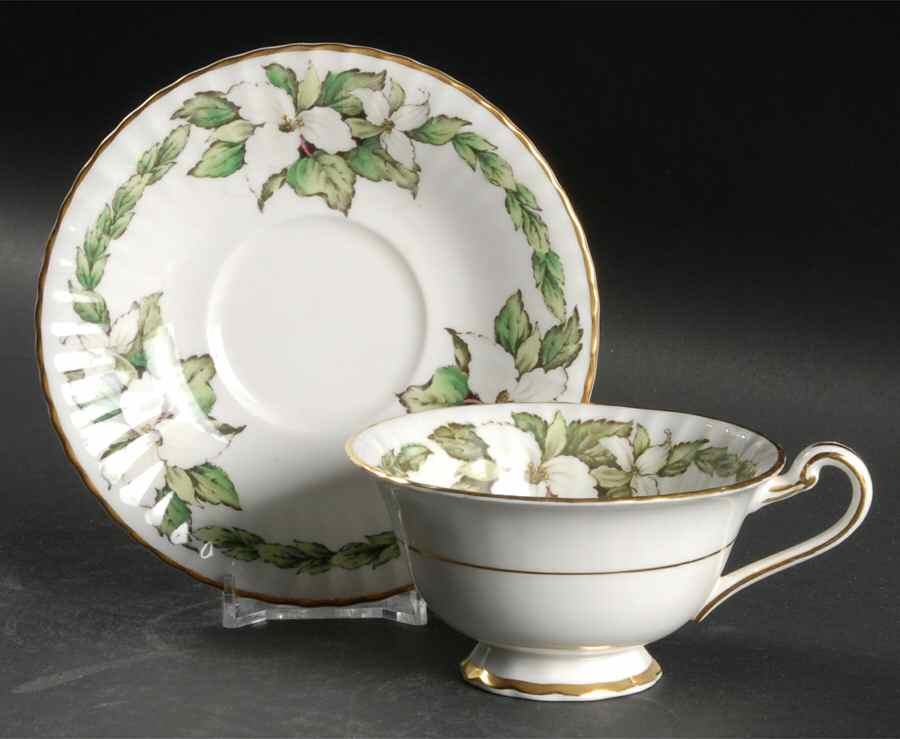 Trillium Footed Cup & Saucer Set by Paragon-1