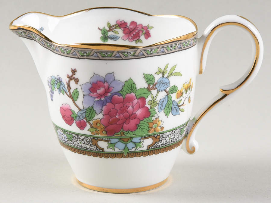 Tree of Kashmir (Gold Trim, Scalloped) Mini Creamer by Paragon-1
