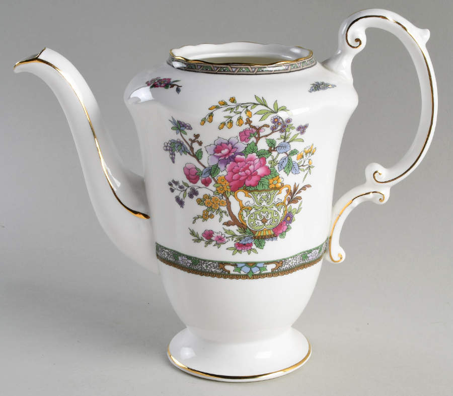 Tree of Kashmir (Gold Trim, Scalloped) Coffee Pot No Lid by Paragon-1