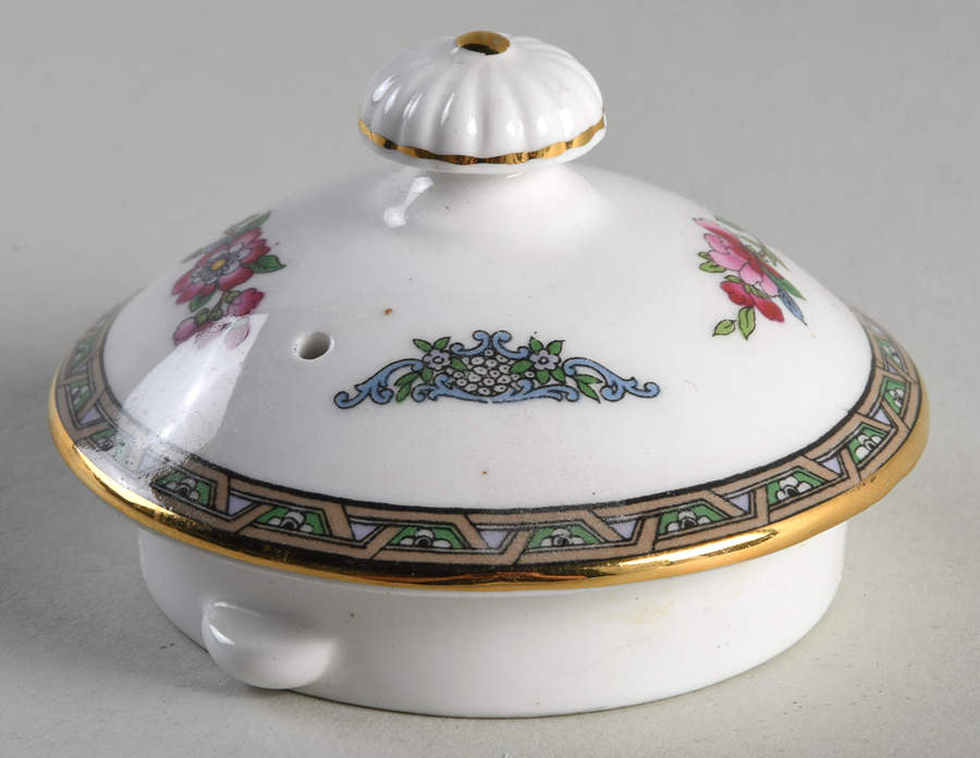 Tree of Kashmir (Gold Trim, Scalloped) Lid for Coffee Pot by Paragon-1