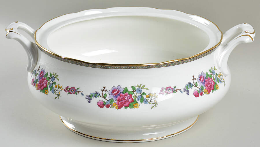 Tree of Kashmir (Gold Trim, Scalloped) Tureen No Lid by Paragon-1