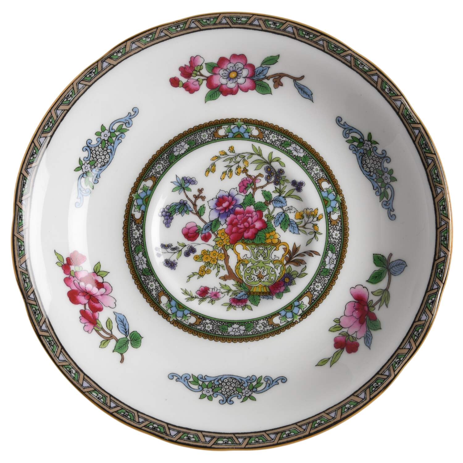Tree of Kashmir (Gold Trim, Scalloped) Saucer for Footed Cup by Paragon-1