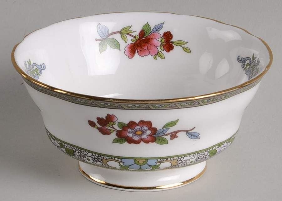 Tree of Kashmir (Gold Trim, Scalloped) Open Sugar Bowl by Paragon-1