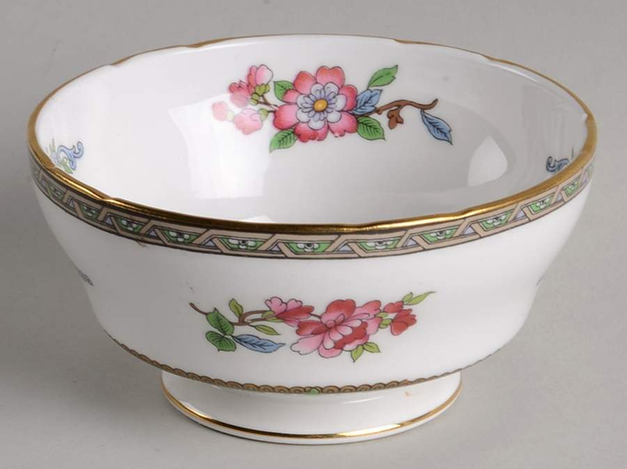 Tree of Kashmir (Gold Trim, Scalloped) Open Sugar Bowl by Paragon-1