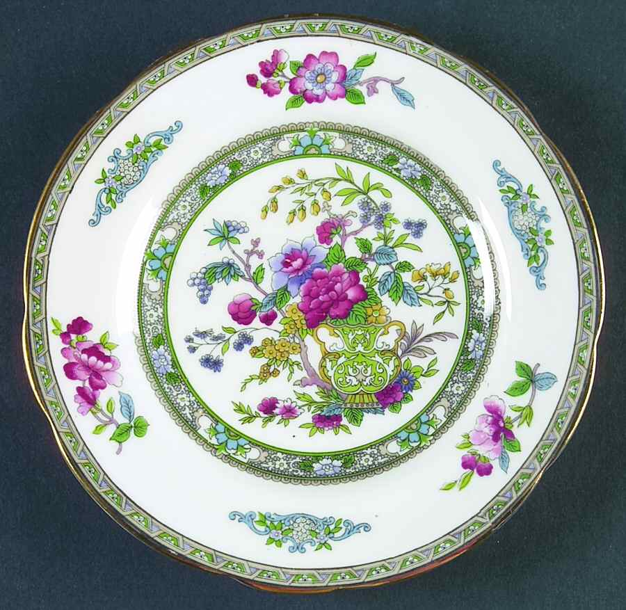 Tree of Kashmir (Gold Trim, Scalloped) Bread & Butter Plate by Paragon-1