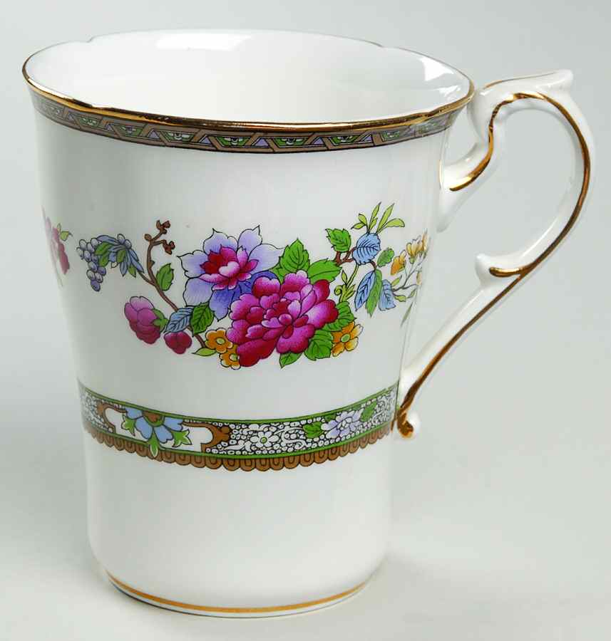 Tree of Kashmir (Gold Trim, Scalloped) Mug by Paragon-1