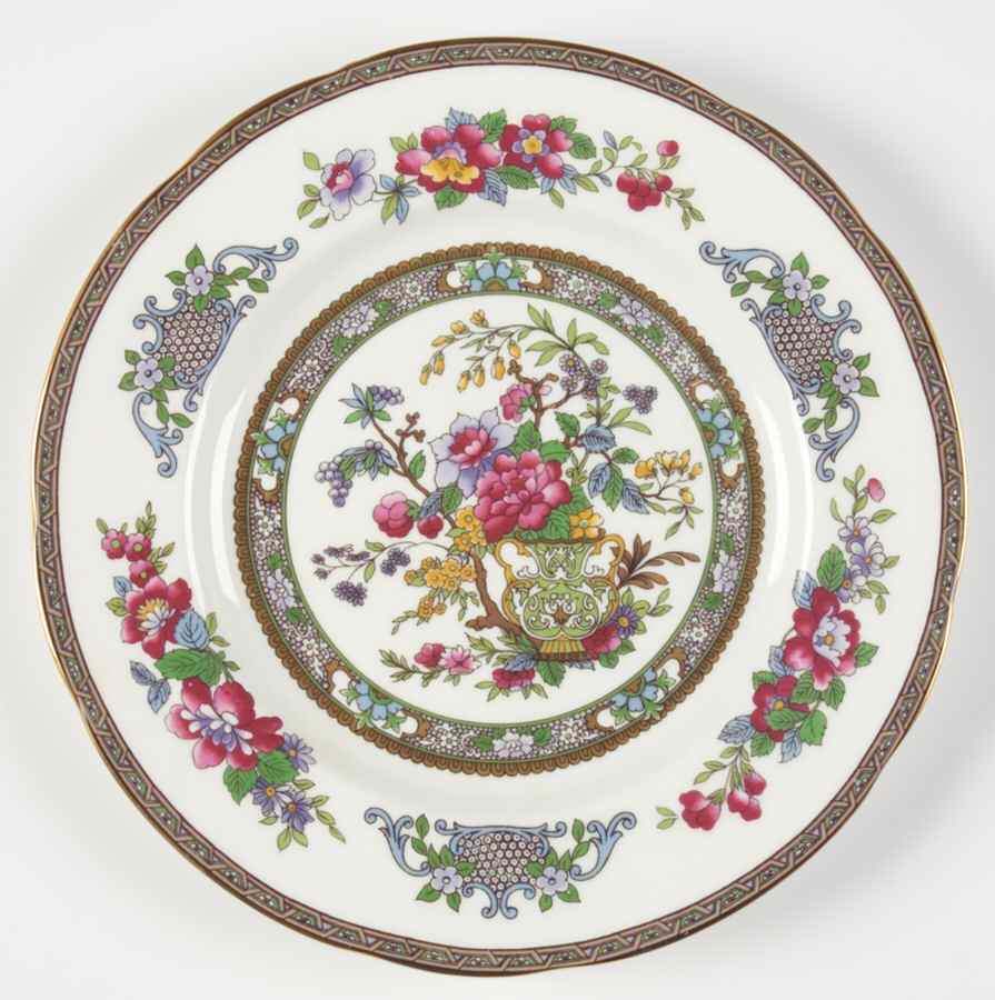 Tree of Kashmir (Gold Trim, Scalloped) Salad Plate by Paragon-1