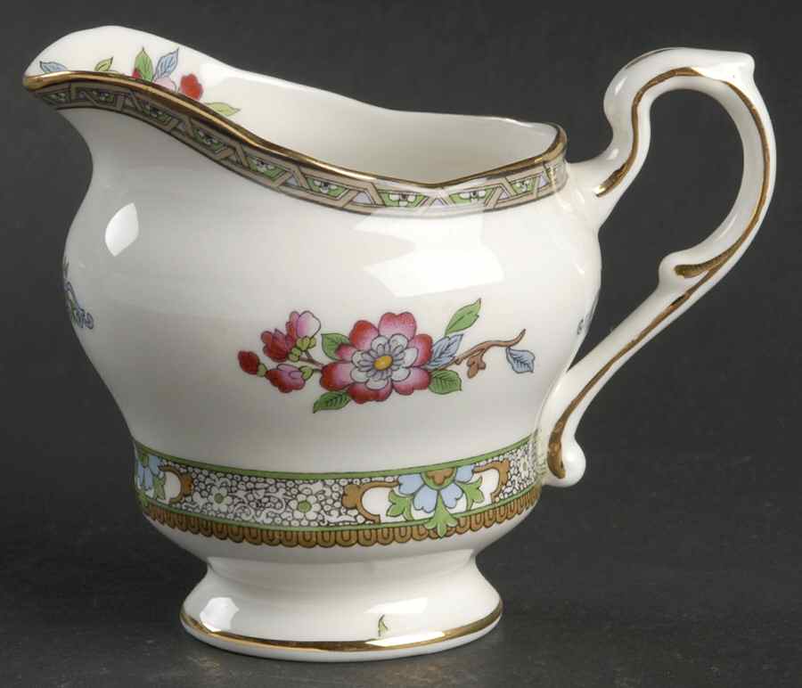 Tree of Kashmir (Gold Trim, Scalloped) Creamer by Paragon-1