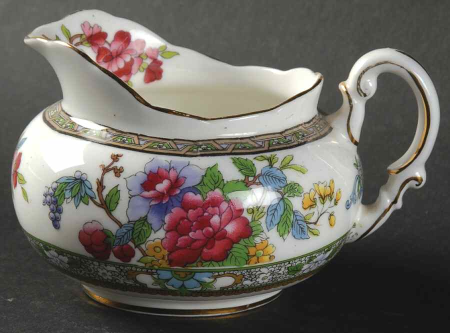 Tree of Kashmir (Gold Trim, Scalloped) Mini Creamer by Paragon-1