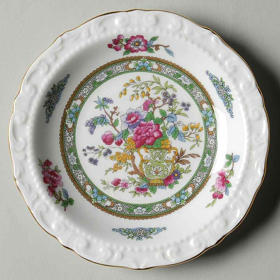 Tree of Kashmir (Gold Trim, Scalloped) Coaster by Paragon-1